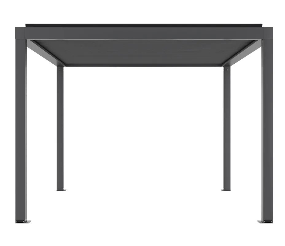 Aluprof SB 350 bioklimatiskā pergola ar grozāmām lamelēm, ražotāja renderis